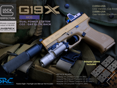 【 甲武 】UMAREX X SRC Glock G19X MOS授權刻字瓦斯槍手槍