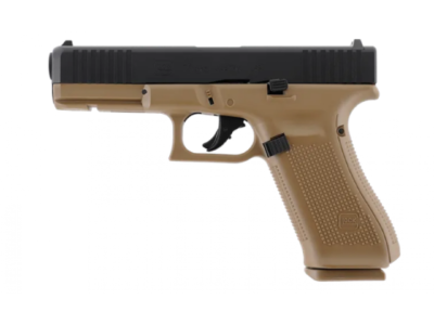 【 甲武 】德製UMAREX 授權 G17 Gen5 T4E CNC 加工鋁製滑軌(7075) 11mm鎮暴槍漆彈槍 沙色